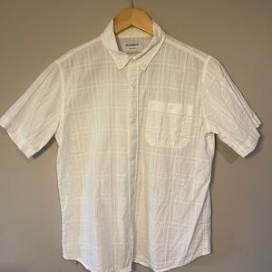 Old Navy Boy’s Casual White Button Down Shirt